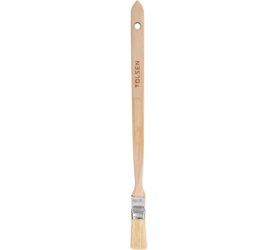 Изображение товара Кисть радиаторная TOLSEN 1", смешанная щетина, дерев. ручка, нерж. оправка 40048
