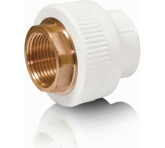 Изображение товара Комбинированная полипропиленовая муфта Blue Ocean ВР - 63x2 под ключ PPRF/HTIA(W)-63х2"