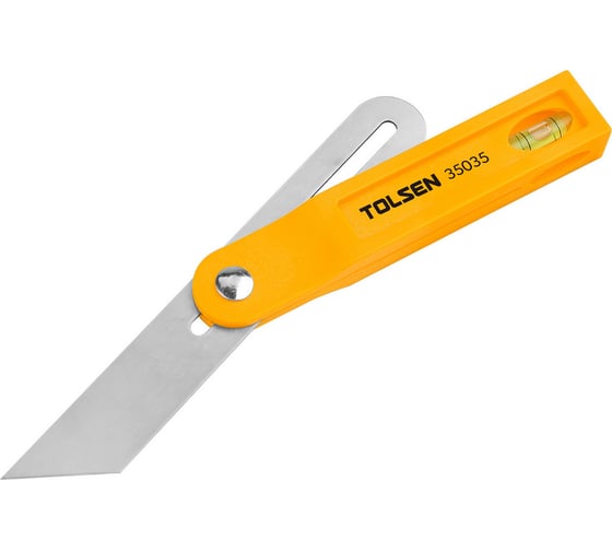 Изображение товара Малка переставная TOLSEN Industrial 200 мм, с уровнем, нерж. сталь 35035