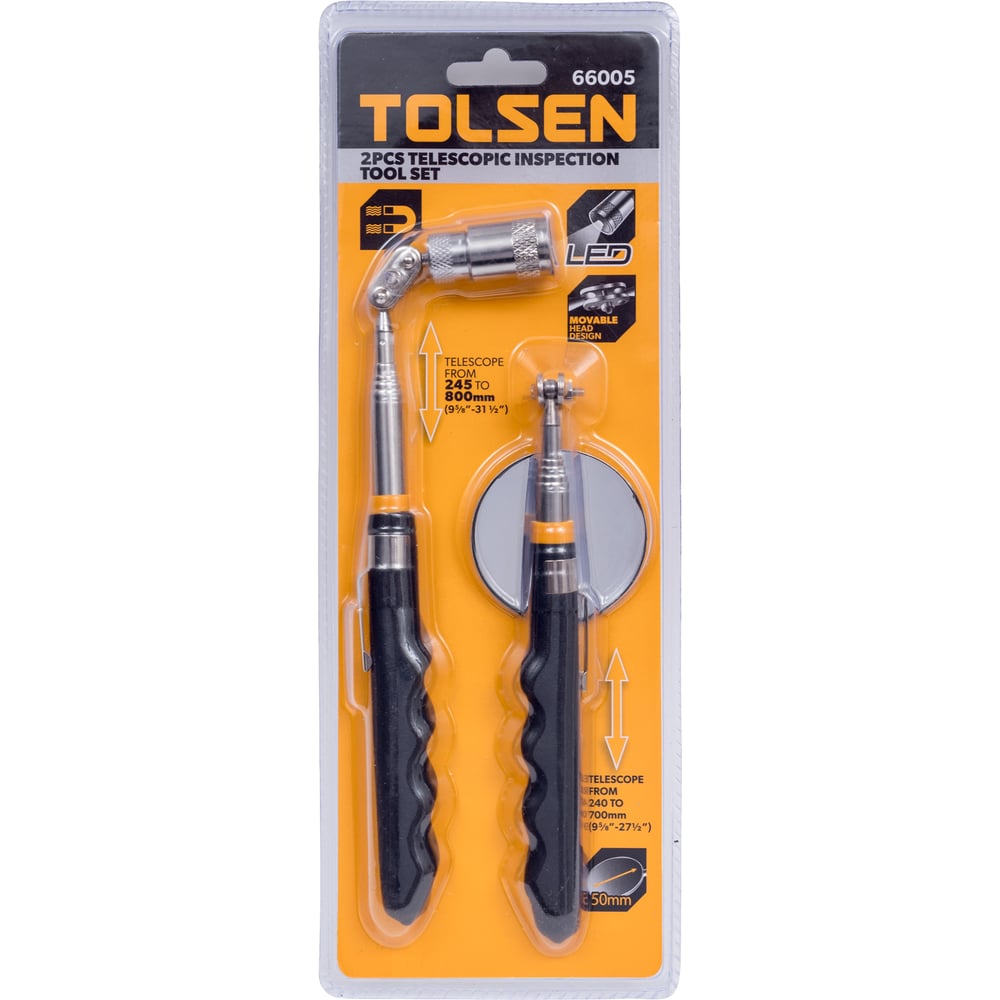 Изображение товара Магнитный телескопический захват TOLSEN 245-800 мм с подсветкой