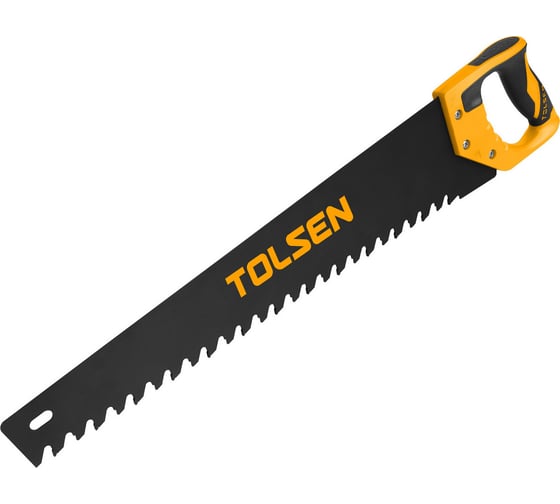 Изображение товара Ножовка по пенобетону TOLSEN 550 мм, 13 TPI, 65 Mn, двухкомп. рукоятка 31065
