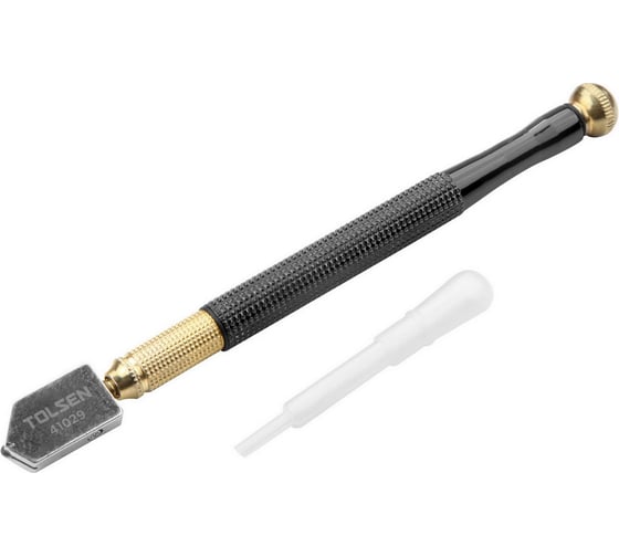 Изображение товара Стеклорез однороликовый TOLSEN 175 мм, масляный, для стекла 4-10 мм 41029