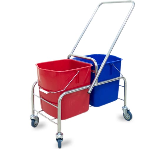 Изображение товара Тележка уборочная ACG 2 х 25л БЕЗ отжима, база хром 1028388