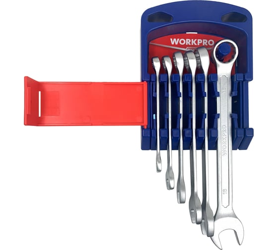 Изображение товара Набор комбинированных ключей WORKPRO 6шт (8-18мм) WP202501