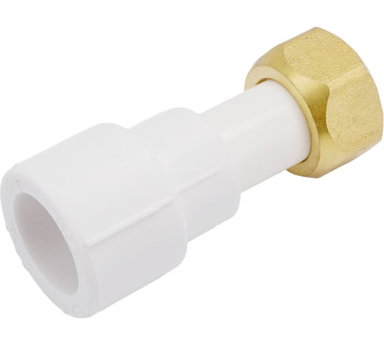 Изображение товара Муфта Blue Ocean PPR с накидной гайкой и вставкой из ППР, вн., 20х1/2 1/20/200 PPRF/PPRCA-FTNBA(W)-20х1/2"