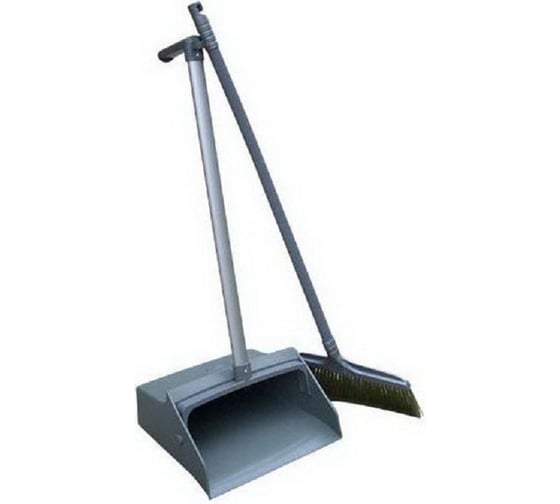 Изображение товара Совок-ловушка ACG (без крышки) + щетка (пластик) цвет серый 1009018