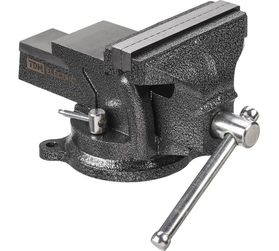 Изображение товара Тиски слесарные TDM ELECTRIC поворотные, c наковальней, 125 мм, "Рубин" SQ1026-0132