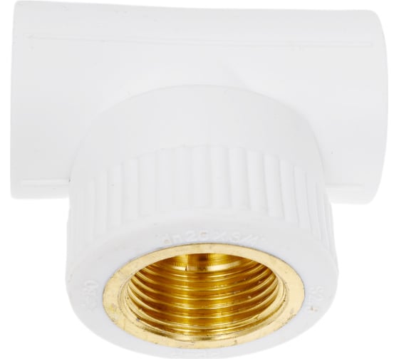 Изображение товара Комбинированный тройник Blue Ocean полипропиленовый, резьбовой ВР - 25х3/4 PPRF/ITT(W)-25х3/4"