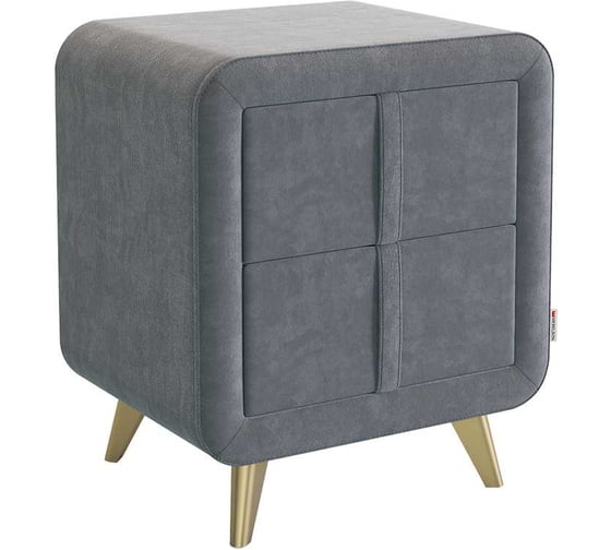 Изображение товара Тумба прикроватная Софи 2 графит велюр TM-001.2.2171