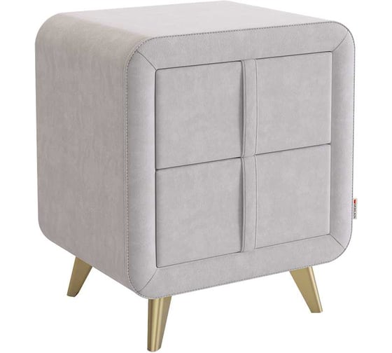 Изображение товара Тумба прикроватная Софи 2 галька велюр TM-001.2.2173