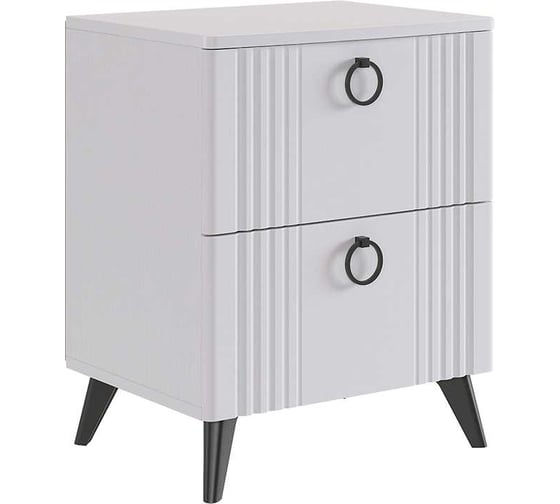 Изображение товара Тумба прикроватная Ева 2 белое дерево/белый матовый TE-02.3101