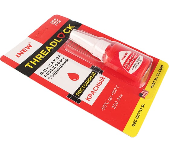 Изображение товара Фиксатор резьбы 1NEW красный, постоянный TL-5RED