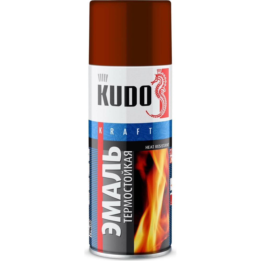 Термостойкая эмаль KUDO эмаль термостойкая kudo ku 5005 400с красный 520мл