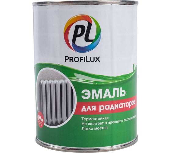 Изображение товара Эмаль Profilux для радиаторов 0,9 кг Н0000004805
