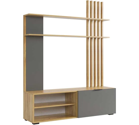 Изображение товара Гостиная Стенка Бери дуб крафт золотой/графит GNS-01.2564