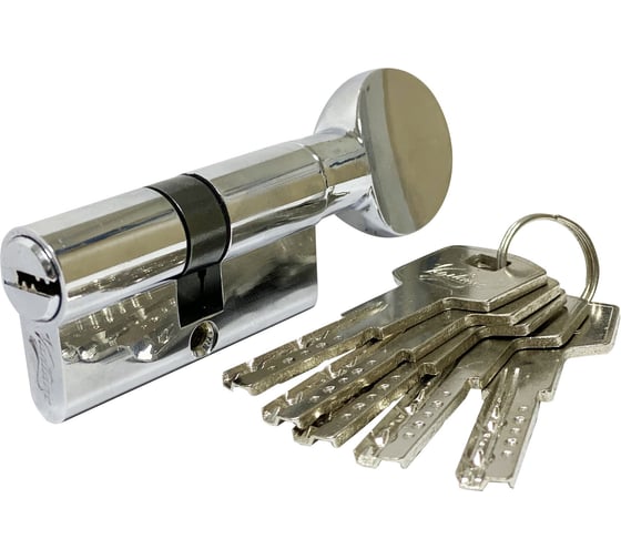 Изображение товара Механизм цилиндровый Вантаж 5 ключей, хром ZC65 (35Cx30) СР