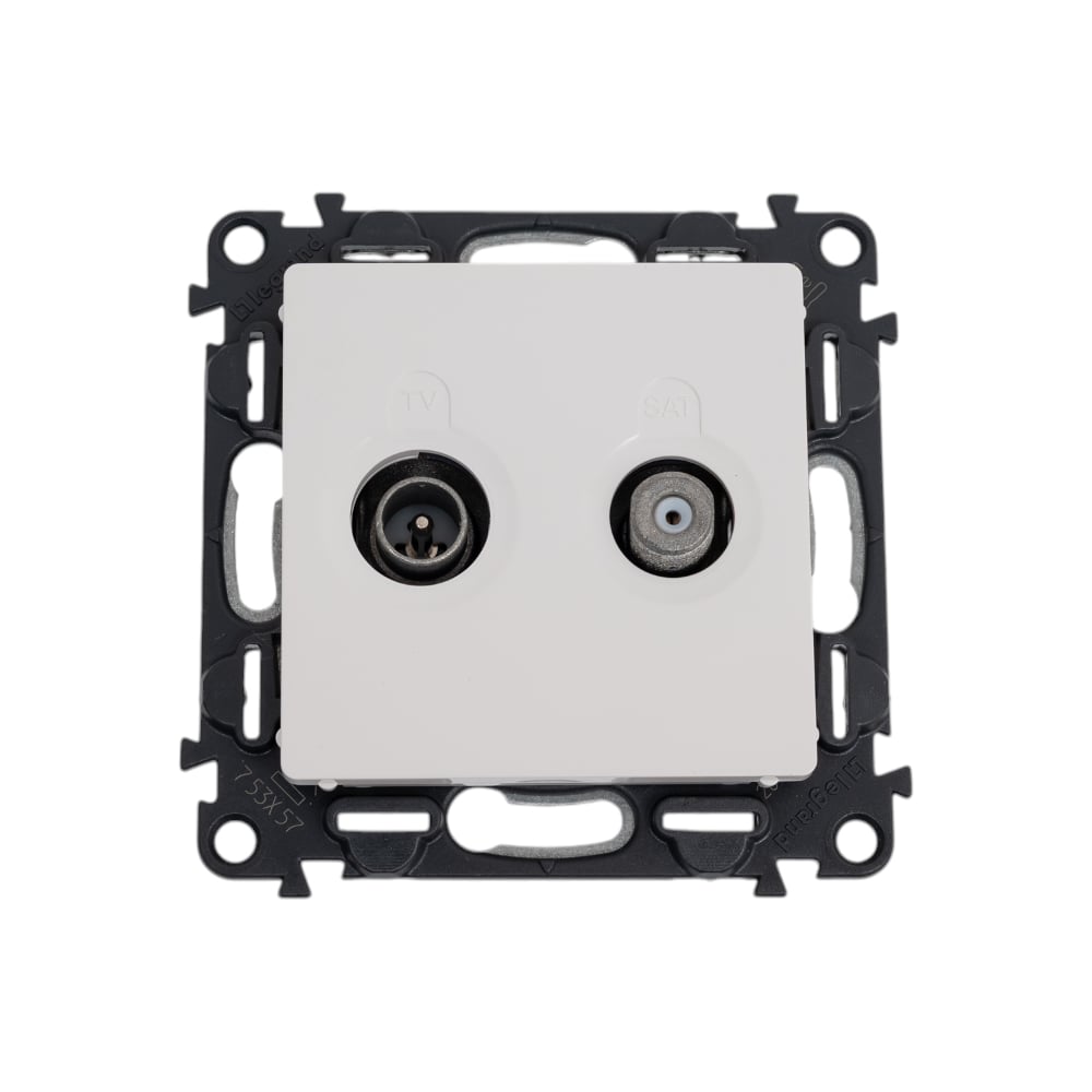 Изображение товара Розетка TV SAT Legrand Valena LIFE белая с лицевой панелью