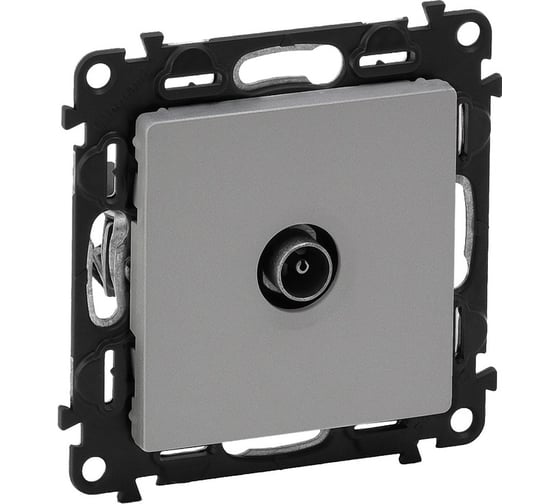 Изображение товара Розетка ТВ оконечная Legrand Valena LIFE 10дБ 0-862 МГц С лицевой панелью Алюминий 753660