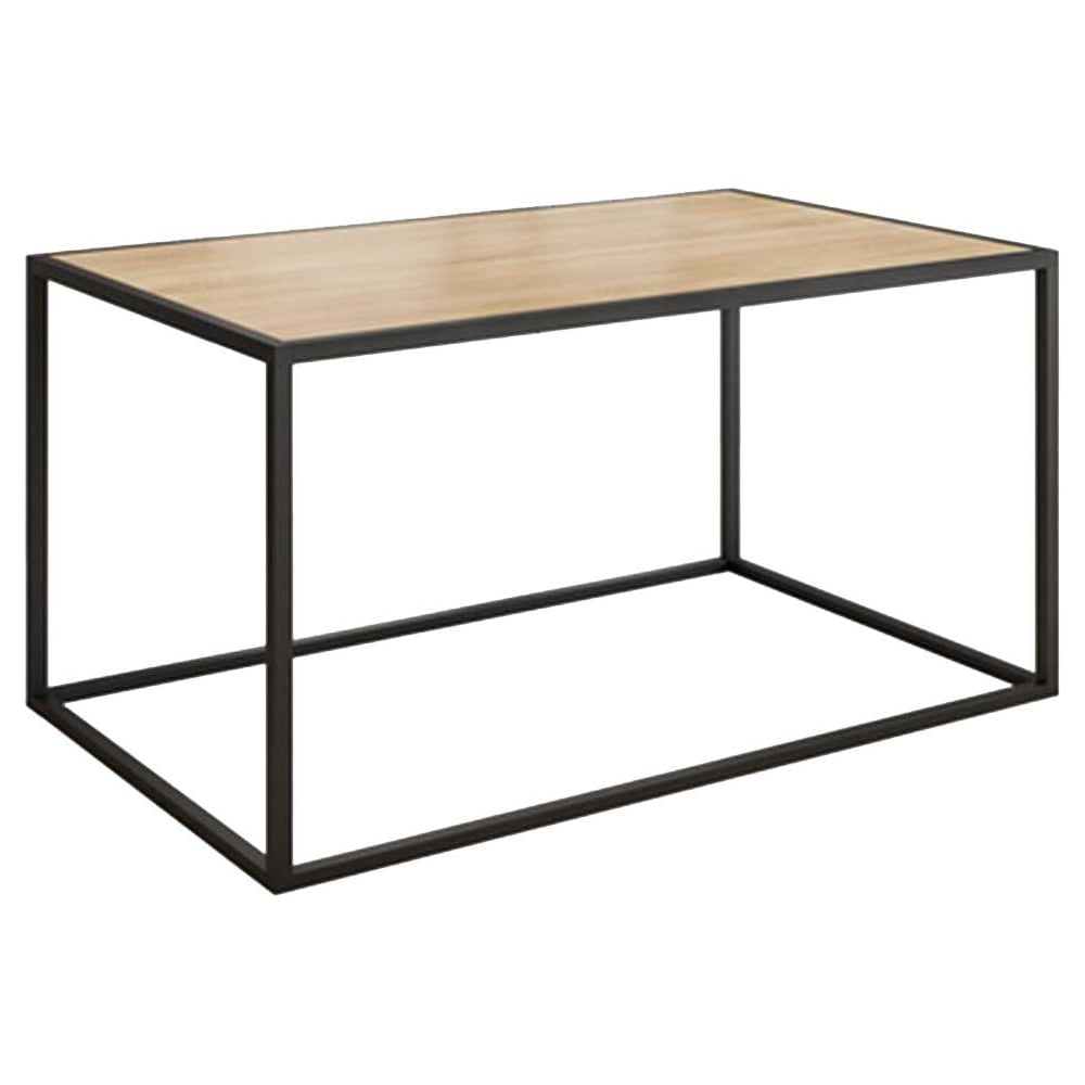 Изображение товара Стол журнальный Современный прямоугольный черный муар/дуб сонома LMN-08.1797