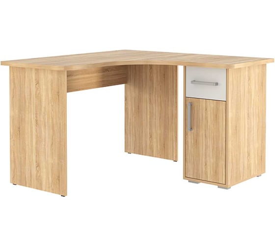 Изображение товара Стол компьютерный Лайт К1 дуб сонома/белый СК1Лайт.1623