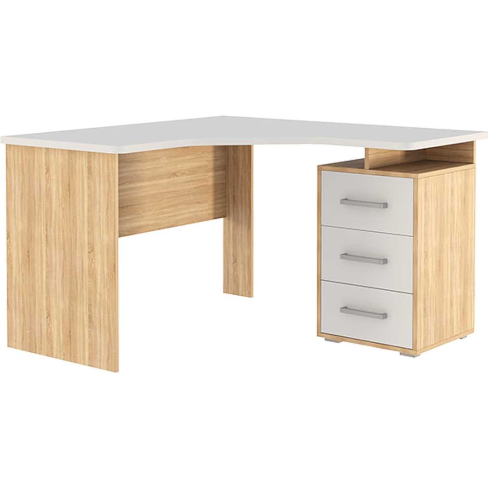 Изображение товара Стол компьютерный Лайт К4 дуб сонома/белый СК4Лайт.1623