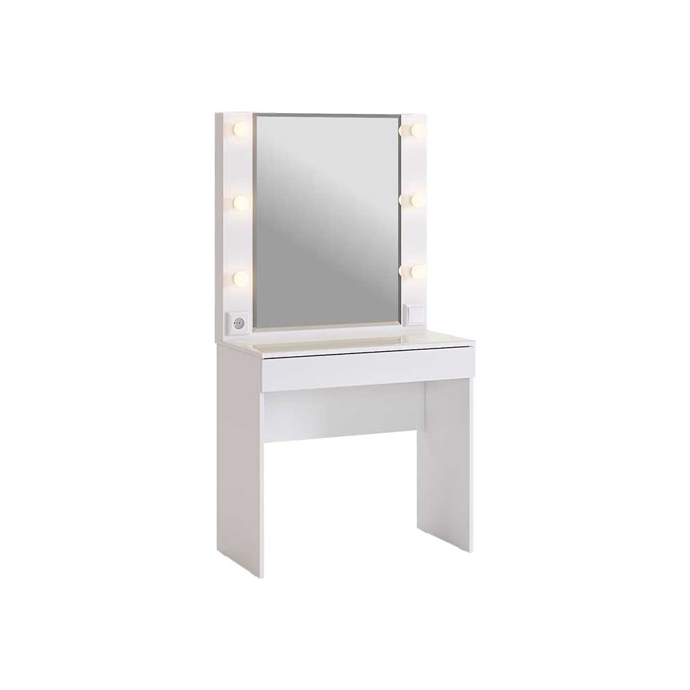 Изображение товара Трюмо Гламур белый глянец MDG-009.1743 с зеркалом и подсветкой