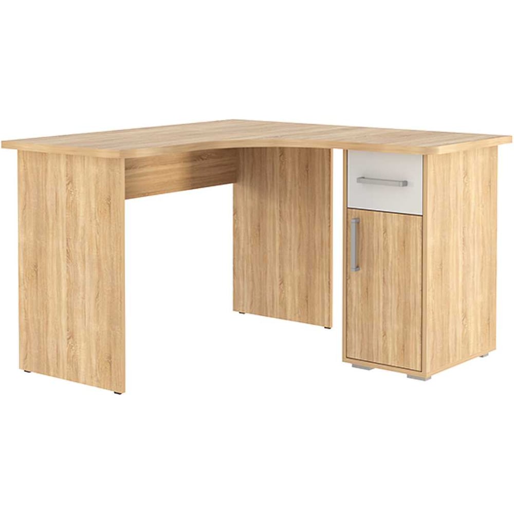 Изображение товара Стол компьютерный Лайт-1 1200 угловой дуб сонома/белый SKL1.2N01.1623