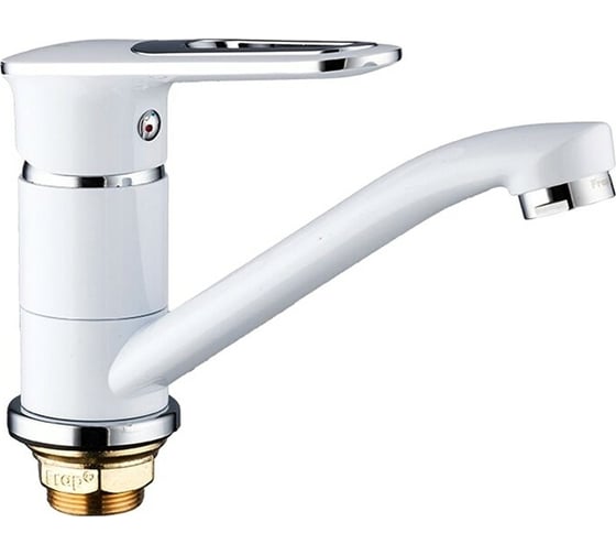 Изображение товара Смеситель для кухни FRAP F4549 белый, хром 544631