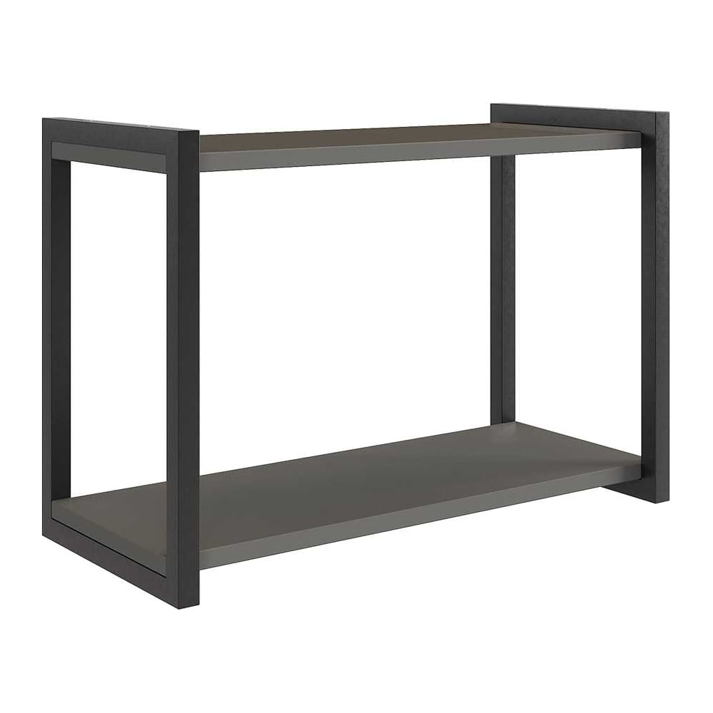 Изображение товара Полка Юниор графит/черный муар P-025.2755 для дома и офиса 2 секции