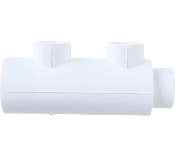 Изображение товара Коллектор Blue Ocean полипропилен, 2 отвода - 32х20х2 осевое - 57 мм PPRF/FCEUM-01(W)-32х20х2