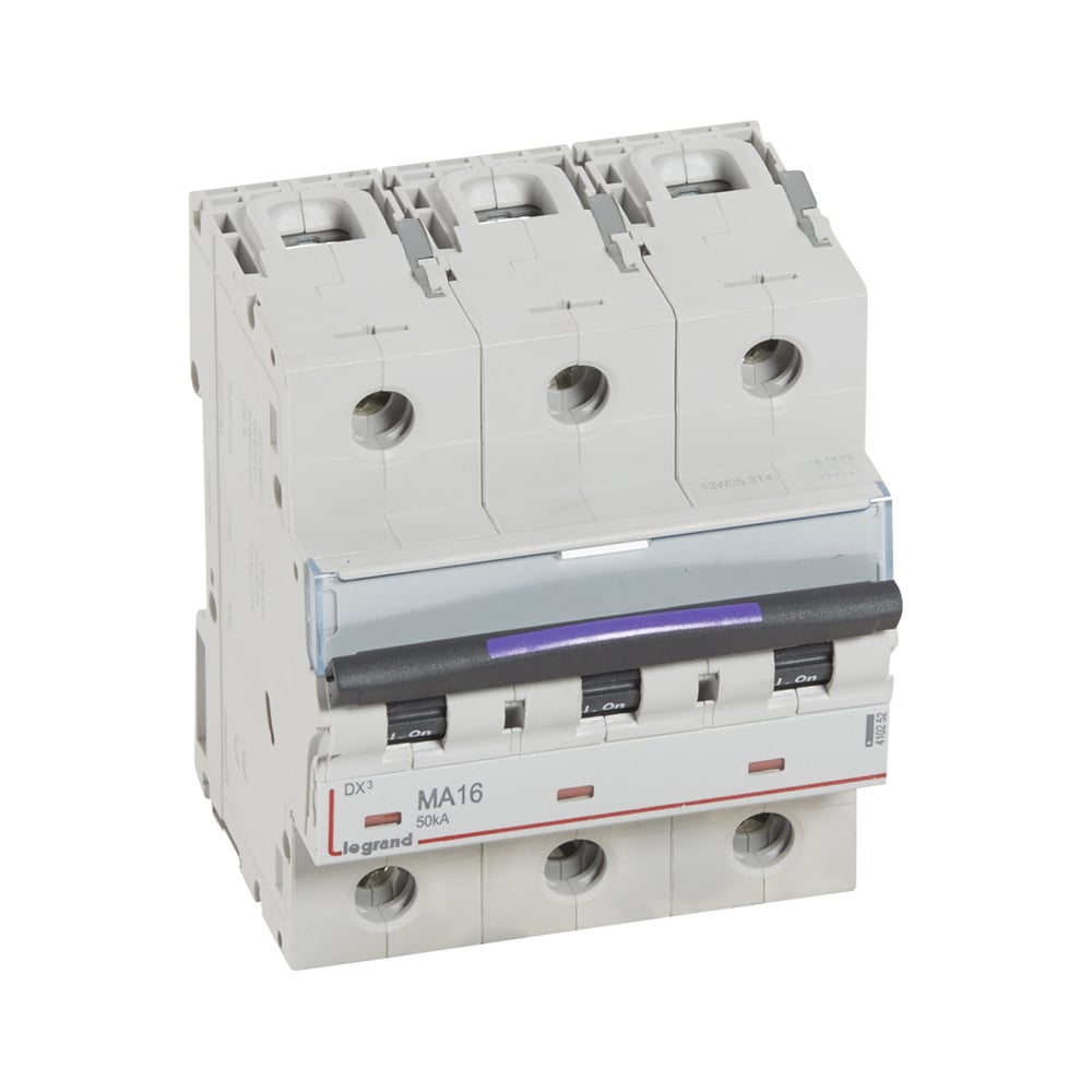 Изображение товара Автоматический выключатель Legrand DX³ 50кА 16А 3п, модульный, IP20