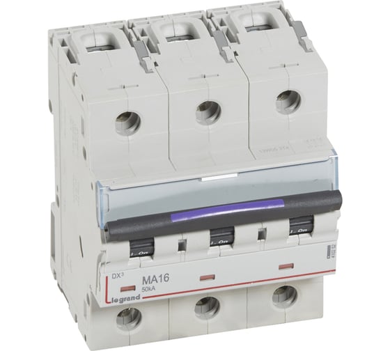 Изображение товара Автоматический выключатель Legrand DX³ 50кА 16А 3п MA 410252