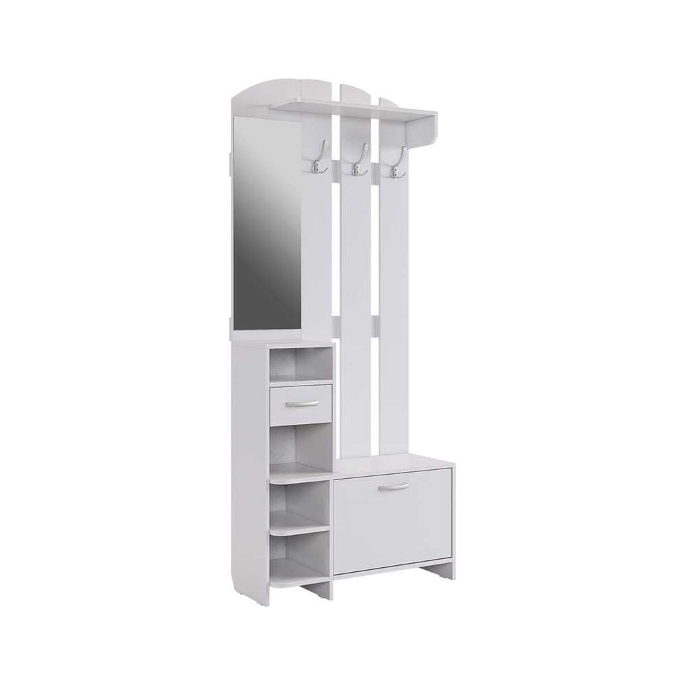 Изображение товара Прихожая Мила белое дерево PR-0018.2552 современная мебель для прихожей