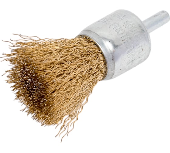 Изображение товара Щетка для дрели "чашка" Industrial 24 мм, шпилька, витая проволока TOLSEN 77546