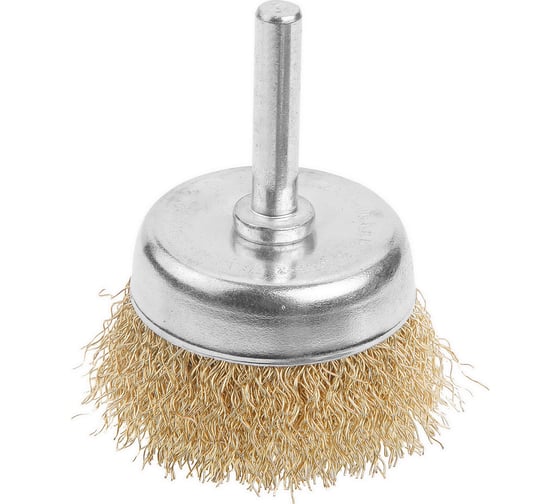 Изображение товара Щетка для дрели "чашка" Industrial 75 мм, шпилька, витая проволока TOLSEN 77550