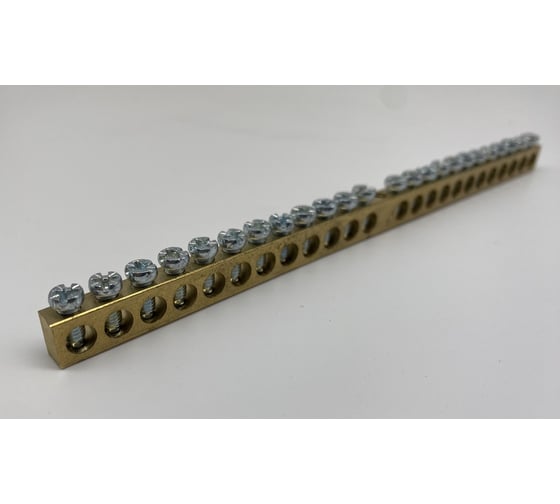 Изображение товара Шина ANDELI N нулевая PEN земля-ноль 6x9мм 24x1 1P 24 группы крепеж по центру артикул ADL16-920