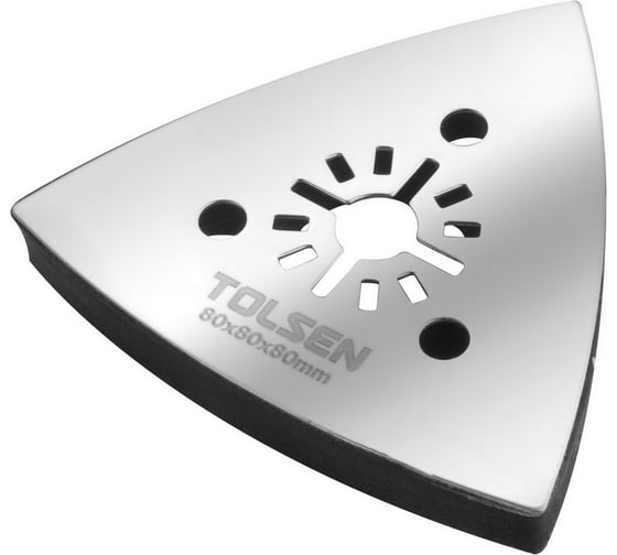 Изображение товара Подошва для шлифлистов для реноватора 80x80x80 мм, нерж. сталь TOLSEN 76850