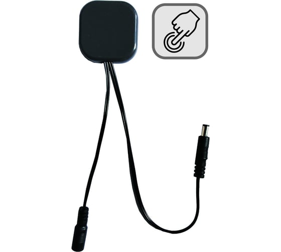 Изображение товара Сенсорный датчик скрытого монтажа Apeyron с диммером, 12В/24В, 60/120Вт, 5А, IP20, 48x48x6мм, коннек 04-61