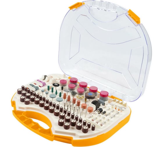 Изображение товара Набор аксессуаров для гравера, 250 предметов, пласт. кейс TOLSEN 77115