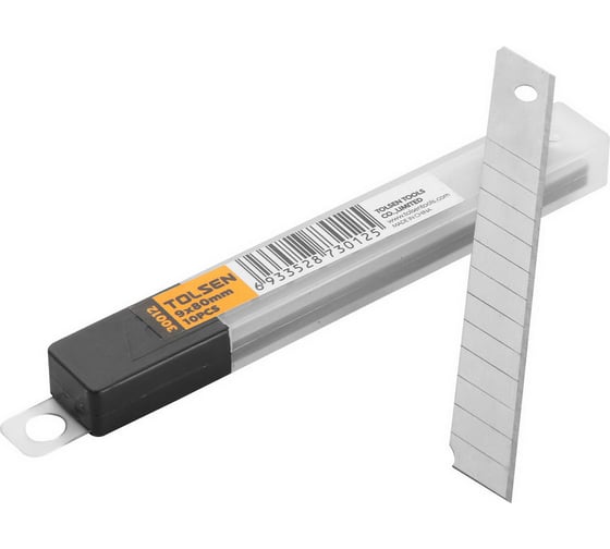 Изображение товара Лезвия сегментированные сменные 9 мм, 10 шт TOLSEN 30012