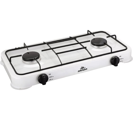 Изображение товара Плитка газовая Добрыня 2 конфрки DO- белая 2251W