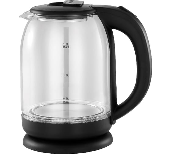 Изображение товара Чайник электрический Добрыня EC-113 стеклянный черный ЕС-113