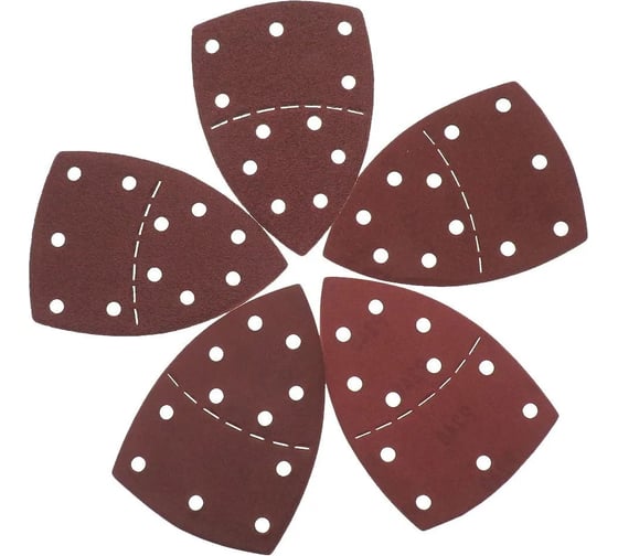 Изображение товара Треугольный шлифовальный лист 150 мм, Р100, 100 шт Vitatools T-P100-150-100-11