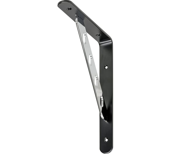 Изображение товара Кронштейн VORMANN Alpha-Line 250х200х30 мм, оцинкованный, цвет: черный/хром, 00144 250 SC