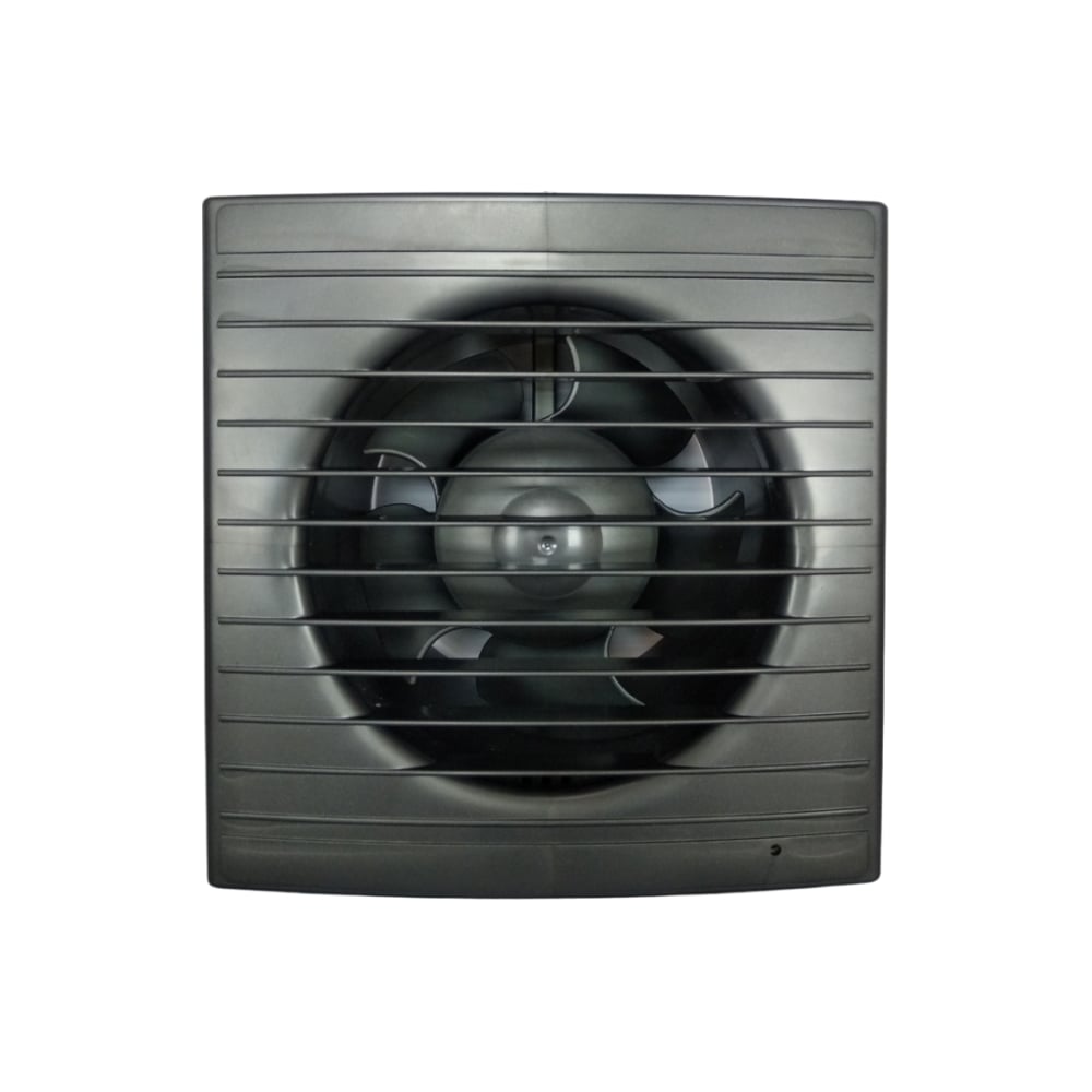 Изображение товара Вентилятор вытяжной осевой ВИЕНТО малошумный с таймером 240 м³/ч серый металлик