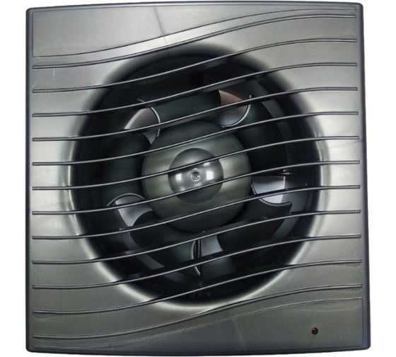 Изображение товара Вентилятор осевой, вытяжной ВИЕНТО ВОЛНА малошумный, с таймером, обратный клапан, 240 м3, gray metal ВИЕНТО В125СТК STILL gray