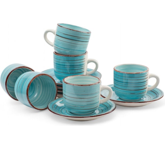 Изображение товара Чайный набор DOMENIK LAGUNA 12 предметов 250 мл DM6009