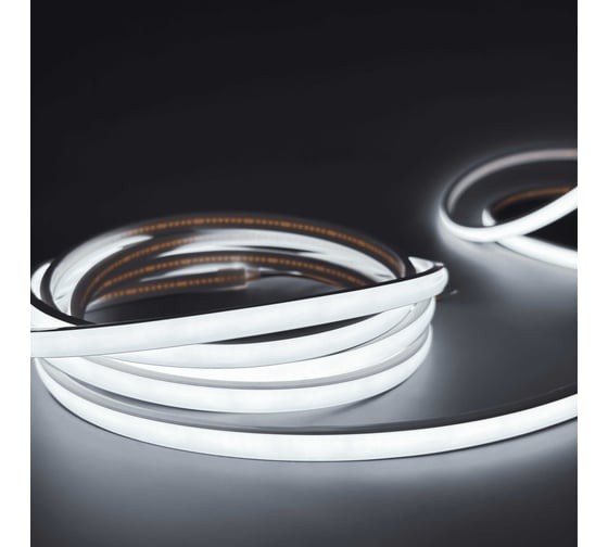 Изображение товара Светодиодная лента Geniled для бани и сауны 3 метра 6000К термостойкая в силиконе 24v 03574