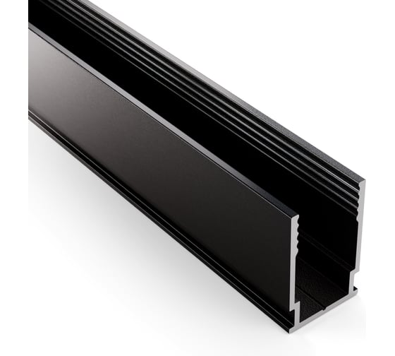 Изображение товара Алюминиевый анодированный профиль Neon-Night для гибкого неона 8x16 мм, 2 м, черный 134-083