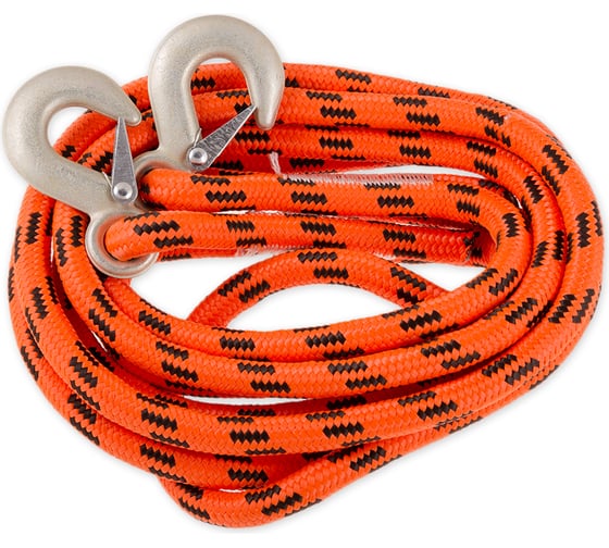 Изображение товара Буксировочный плетеный шнур ARNEZI 4,5 м, 7 т. 2 крюка, сумка A0904009